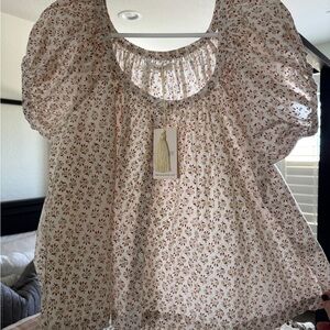 Doen Joyce Top - Spring Elderberry Floral - Medium